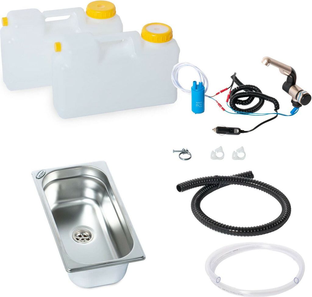 12V Miniküche Campingküche Wohnmobil Spüle Spülbecken Waschbecken Bulli womo 12L