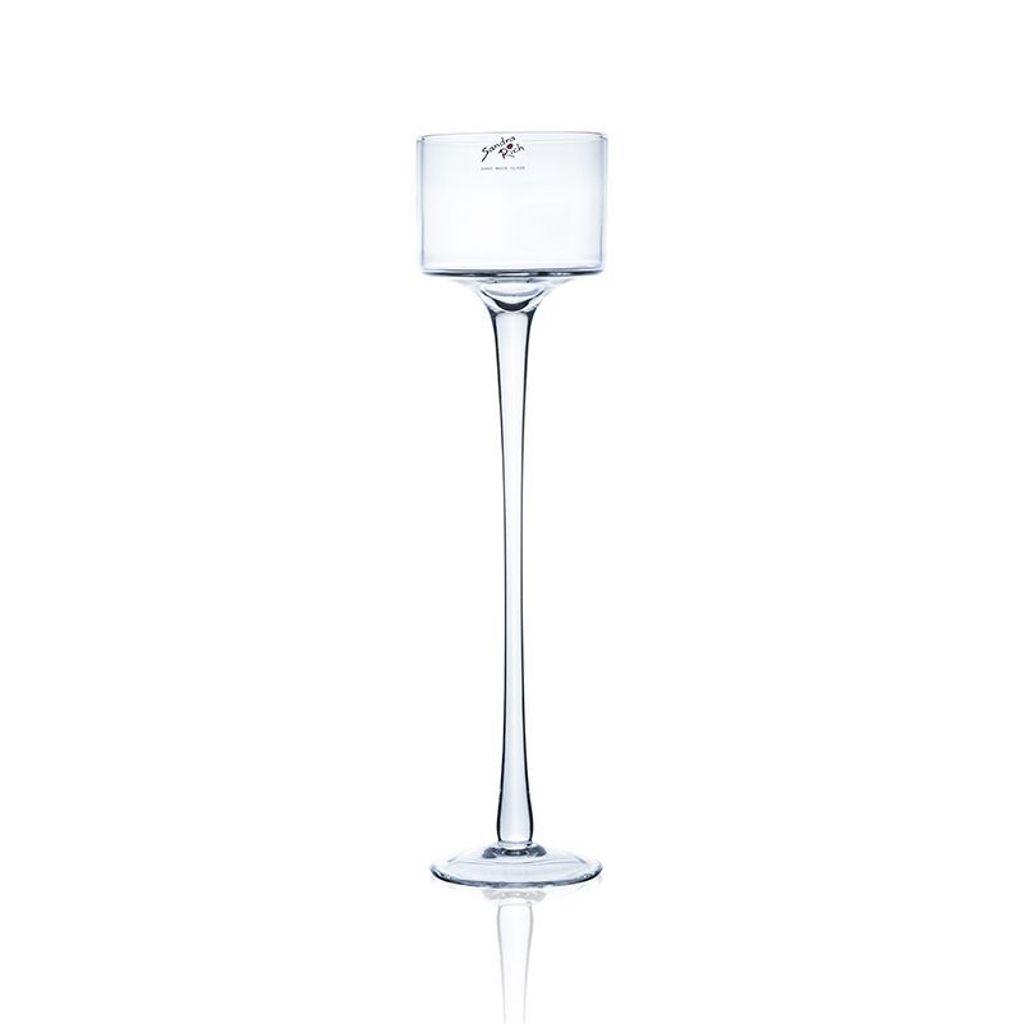 Sandra Rich Glas-Teelichthalter a.Fuß h.35cm Produktbild 