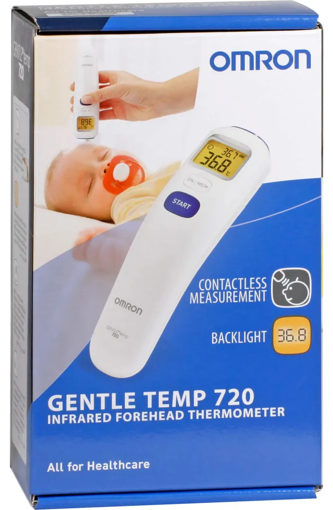 Thermomètre Médical Infrarouge Omron Gentle Temp 720 sans Contact 1 pc
