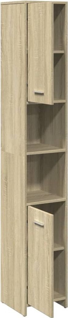 vidaXL Kúpeľňová skrinka Sonoma Oak 30x30x183,5 cm odvodený Obrázok produktu 