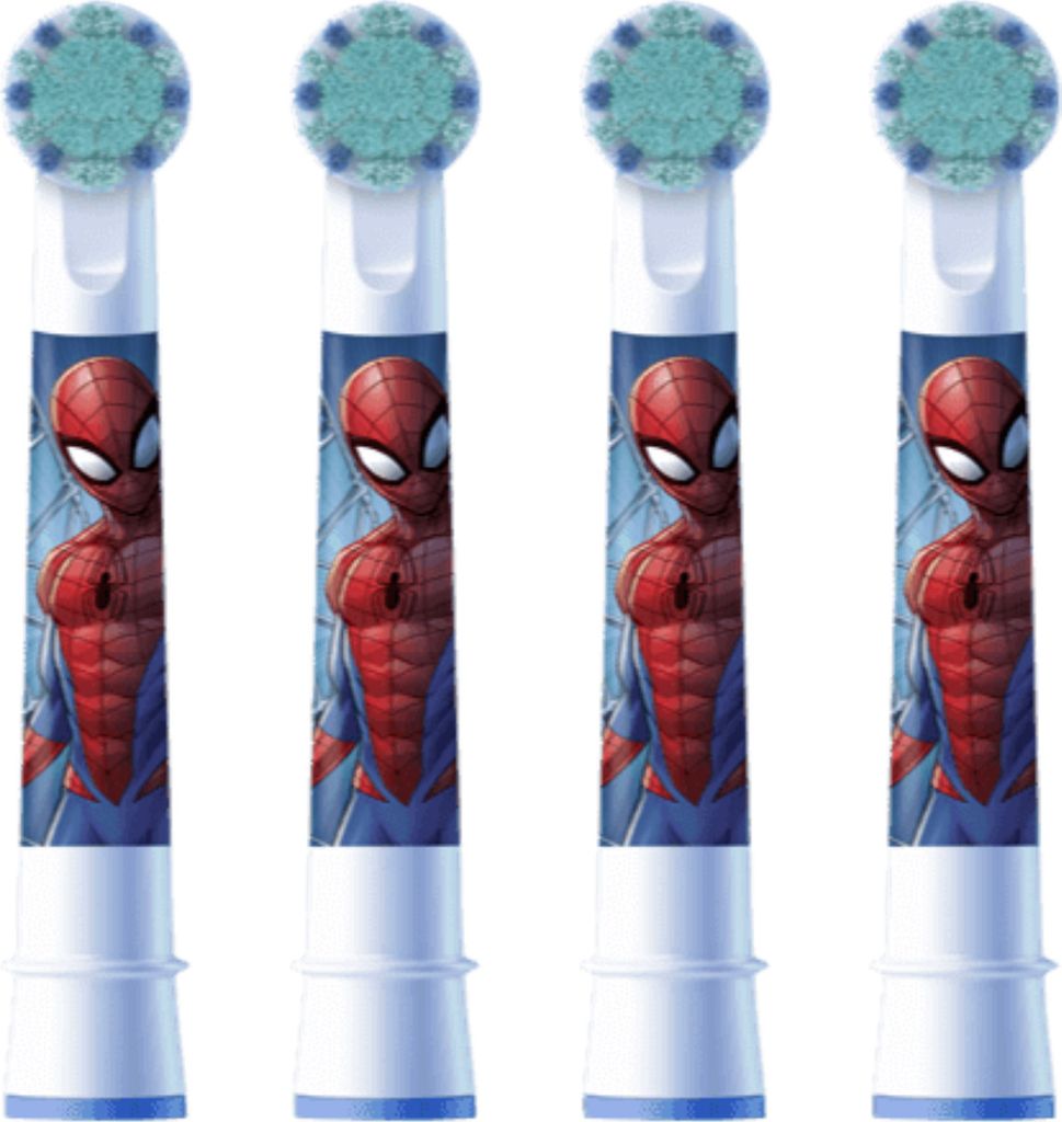 Oral-B Spider-Man-Aufsteckbürsten für Kinder, 4 Stück