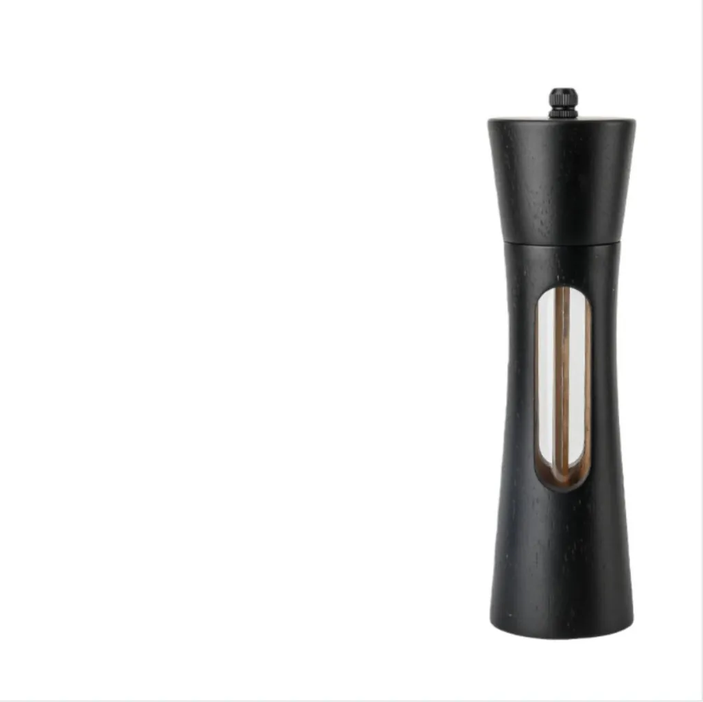 Set 2 Macinapepe 20cm in Legno con Base e Accessori | Design Classico - 5