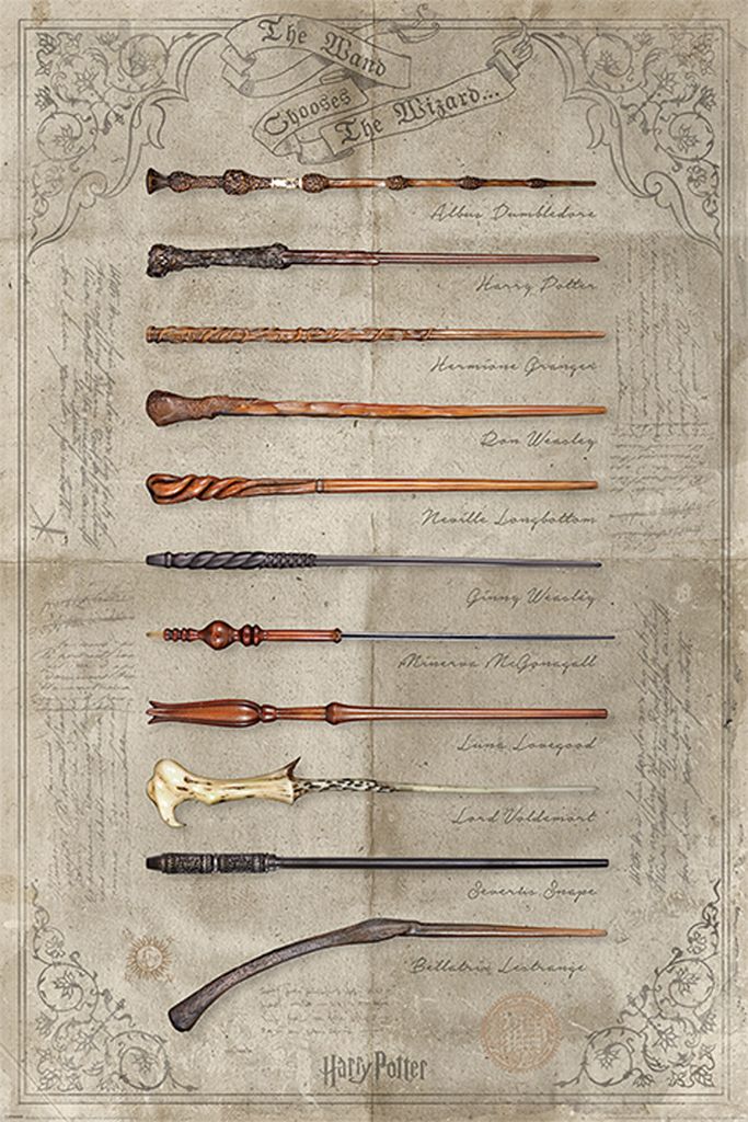 Harry Potter - Wands - Zauberstäbe - Film Kino Movie Poster Produktbild 