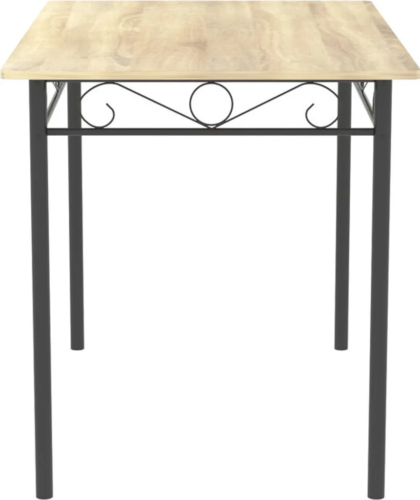 HJ WeDoo Ensemble Table à Manger 4 Chaises Bois et Métal Style Industriel - 7