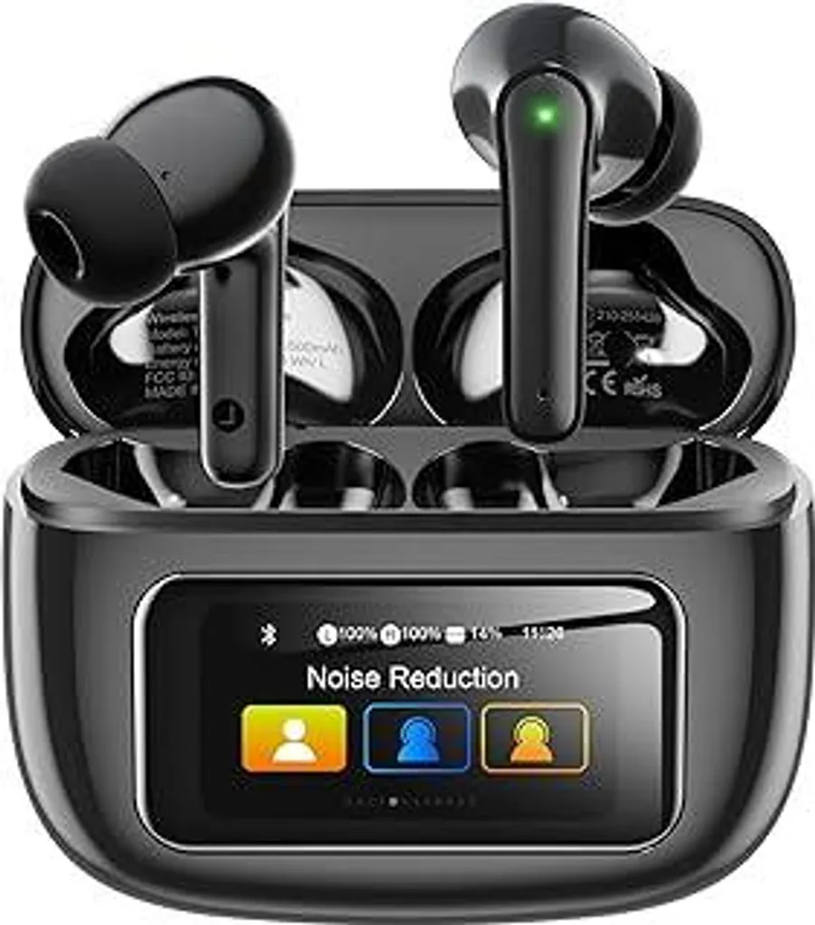 Cuffie Wireless ANC/ENC Bluetooth 5.4 Touchscreen LCD Eleganti