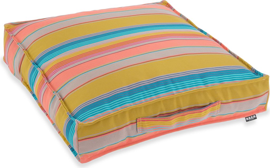 H.O.C.K. Yucatan Outdoor Matratzenkissen 50x50x10cm maiz-salmon
