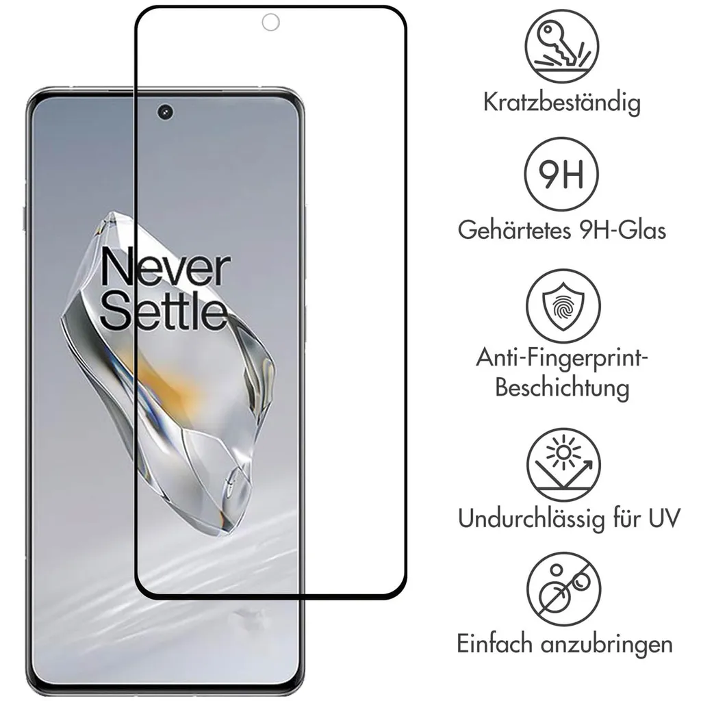 Holilo Custodia In Silicone TPU + Vetro Temperato 9H Per ONEPLUS 12: Cover Sottile Antigraffio E Pellicola Protettiva Trasparente 99% - 2