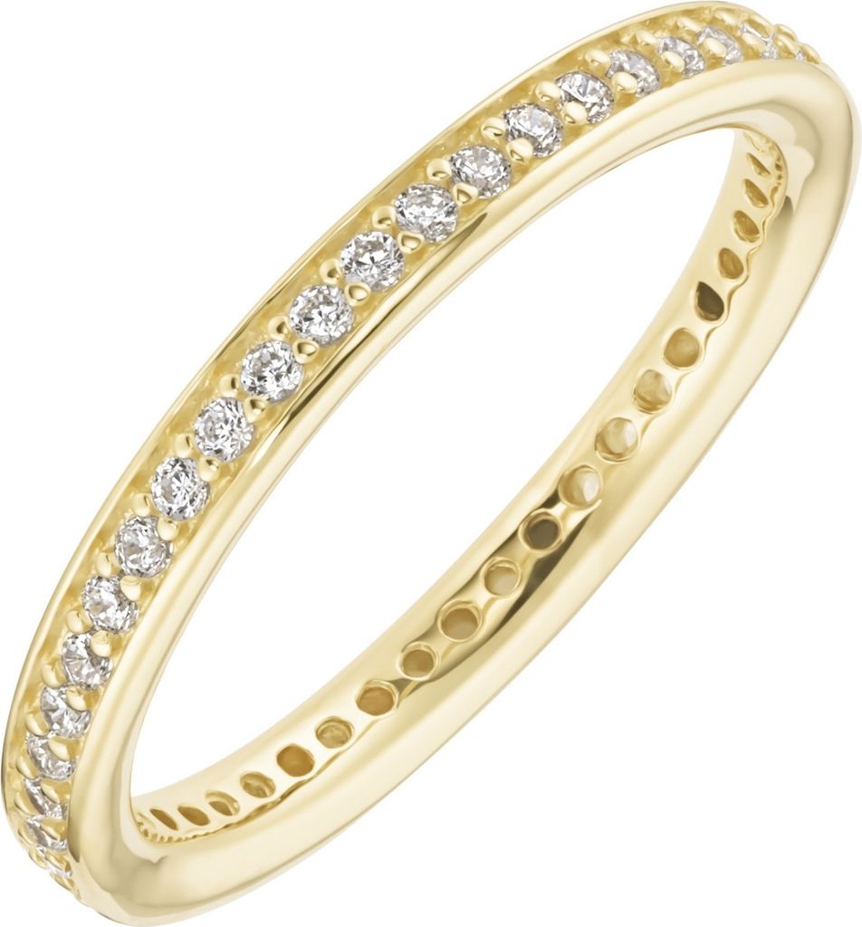 Ring Smart Jewel mit Zirkonia, Silber 925 Gold 52
