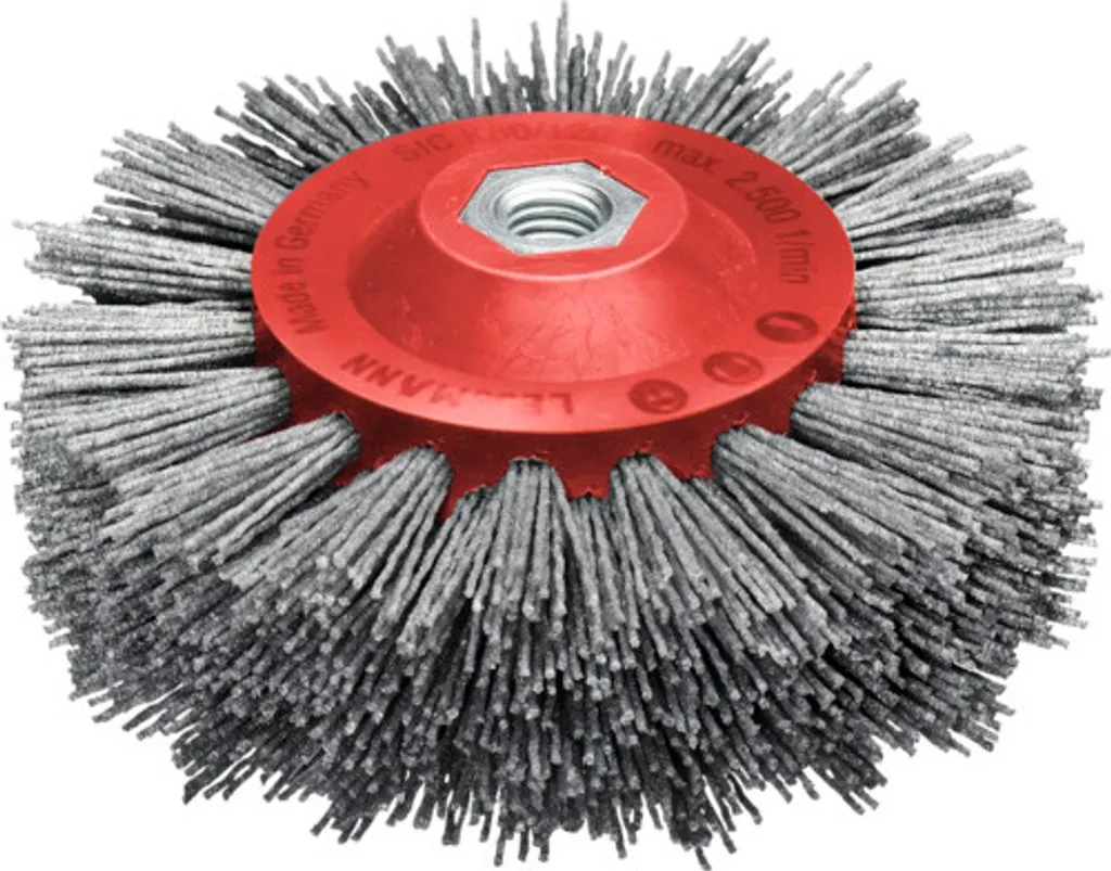 Brosse circulaire abrasive 140 mm Lessmann pour ponçage et ébavurage - 2