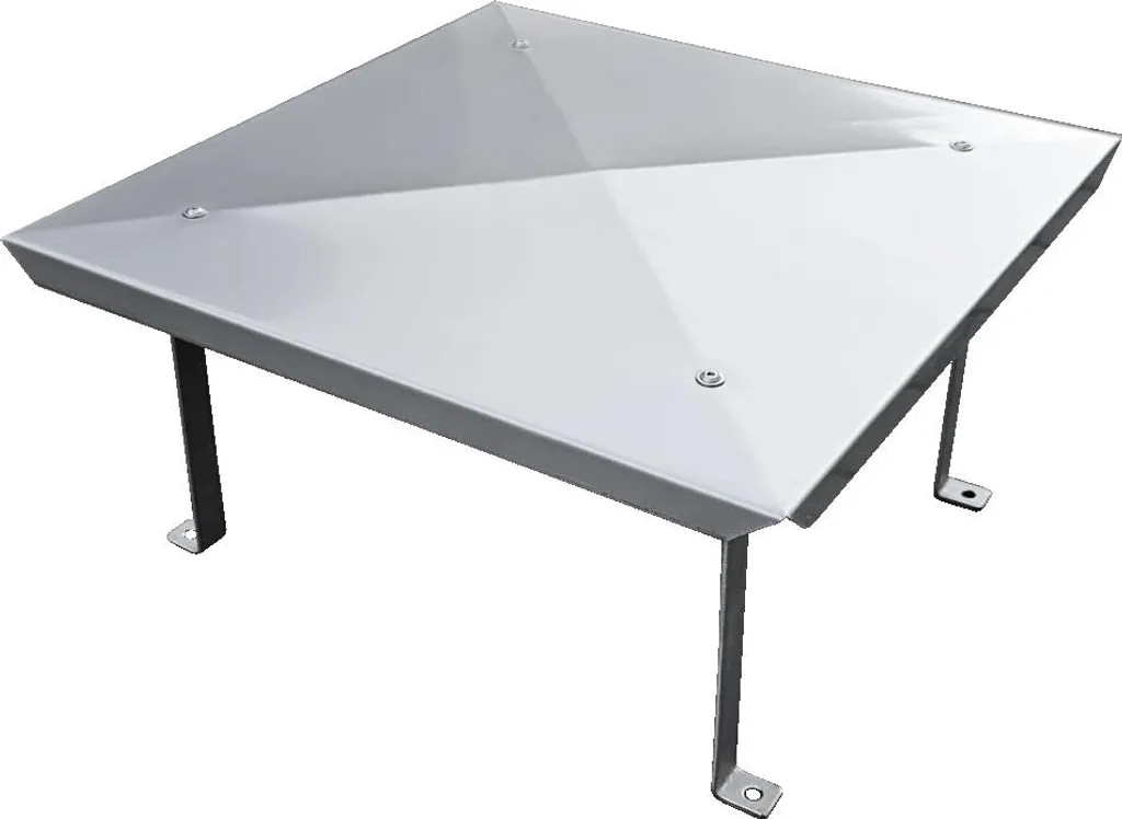 Coperchio per camino / disco Meidinger in acciaio inox V2A 60 x 80 cm - cofano per camino, copertura per camino, resistente alle intemperie