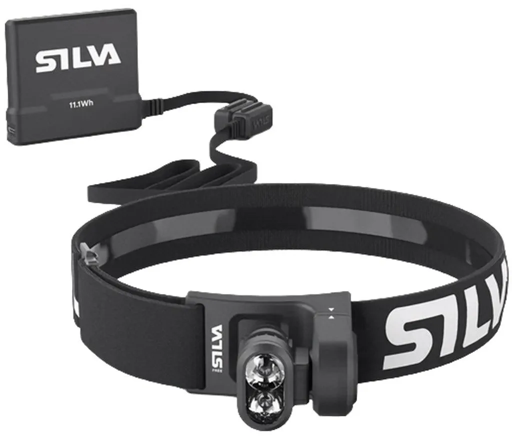 Lampe Silva Free 900 XXS puissante 900 lumens avec système modulaire noir