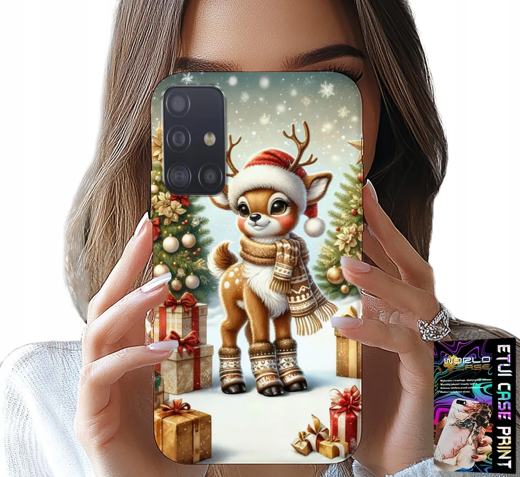 Cover Samsung M31S Natalizia + Pellicola Vetro | Kit Protezione
