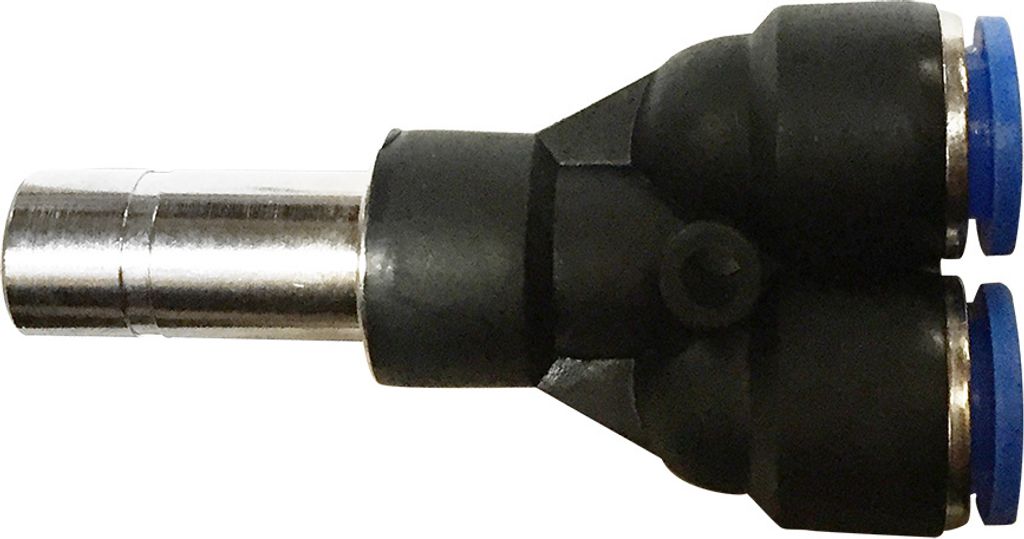 Pneumatik Druckluft Y-Stück-Schnellverbinder Ø 6 mm Steckhülse (Tülle) Ø 8 mm