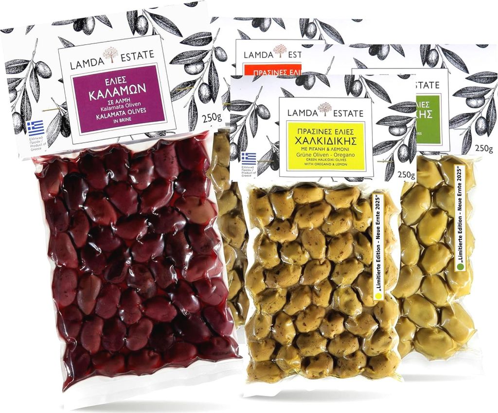 Lamda Estate – Griechisches Oliven Probierpaket 1kg | Neue Produktbild 