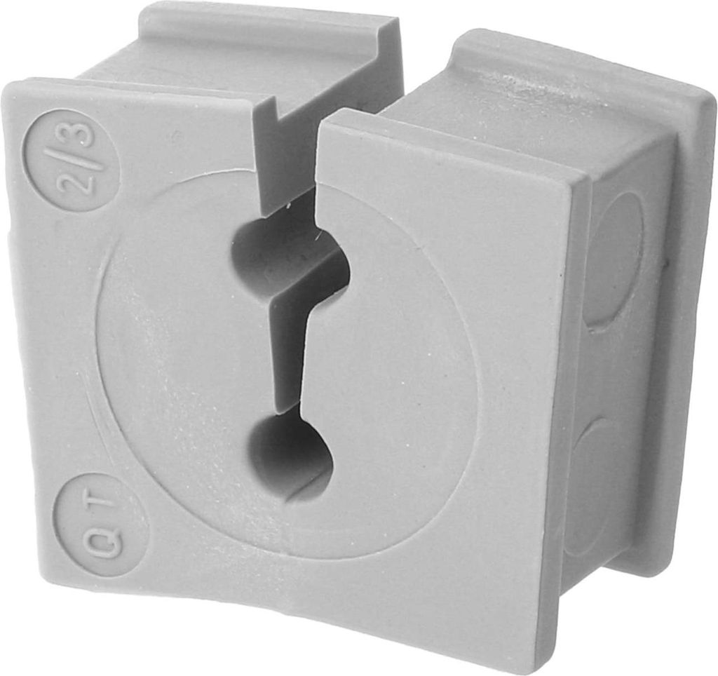 icotek Kabeltülle QT klein Klemmbereich 3,0mm Mehrfachdichtung 2x3,0mm Temperaturbereich -40°C bis 90°C - 1 Stück