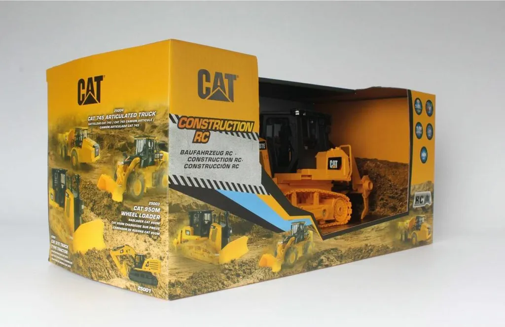 Bulldozer RC CAT D7E Carrera avec Lame Mobile et Sons Réalistes 1:24 - 13