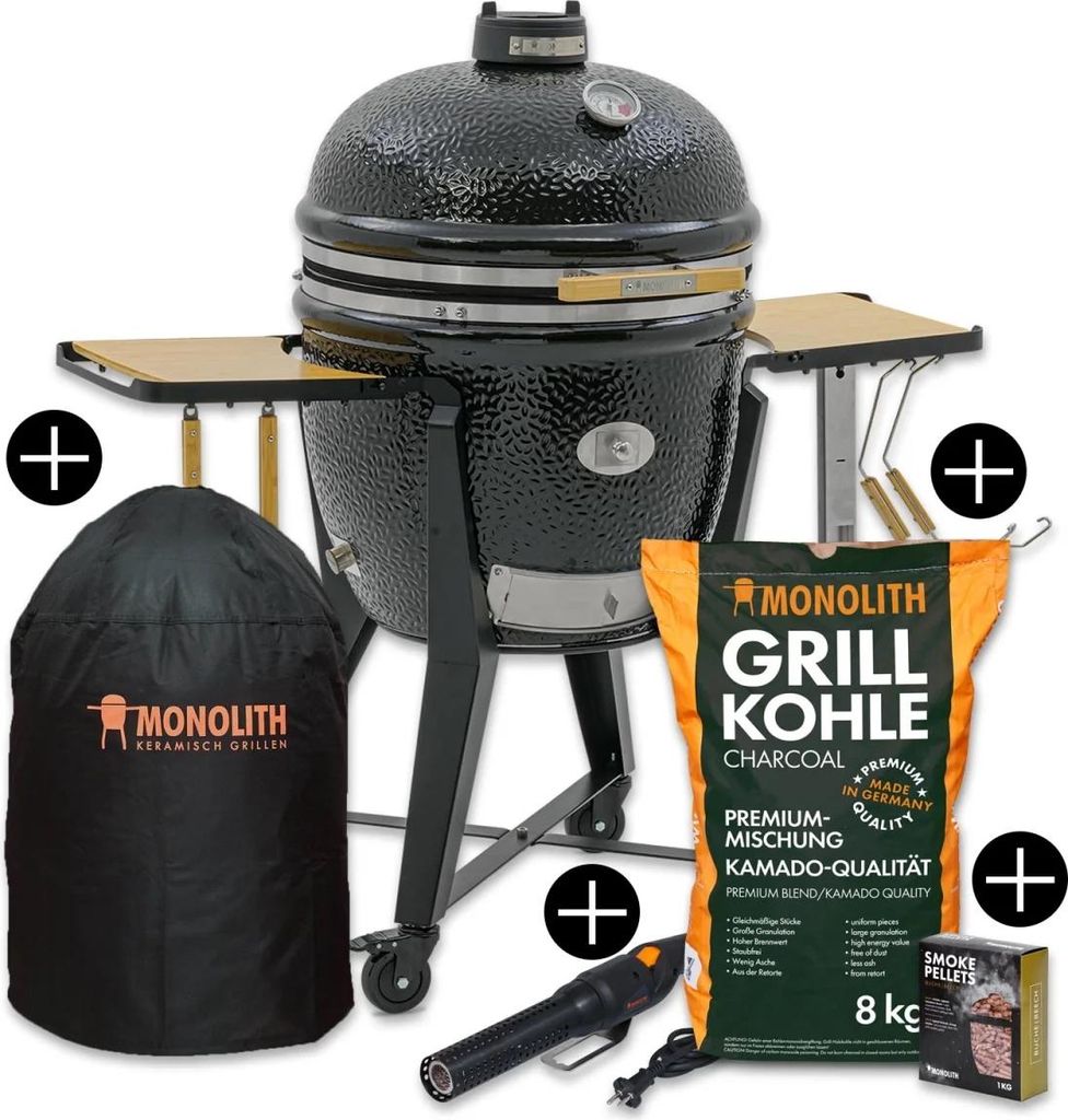 Monolith Starterset TWO.66 Keramikgrill mit Gestell inkl. Zubehör-Starterpaket 121000.66-START