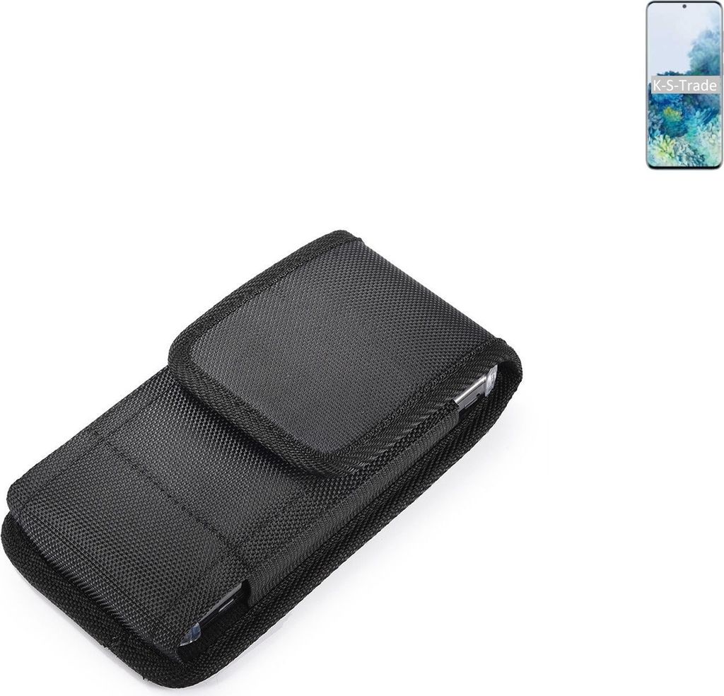 Holster Gürteltasche kompatibel mit Samsung Galaxy S20 Holster Gürtel Tasche wasserabweisend Handy Hülle Schutz Hülle Outdoor schwarz K-S-Trade