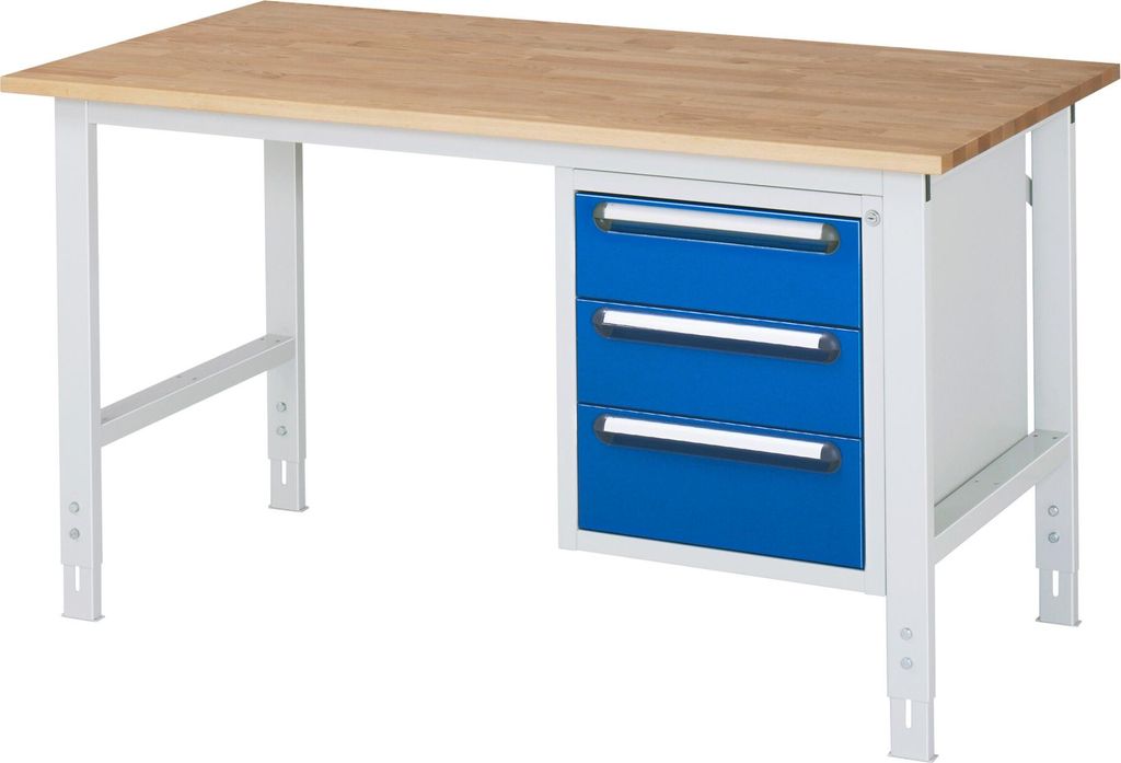 Rau Arbeitstisch Tom höhenverstellbar KM06, B1500xT800xH760-1080mm, B-Platte-25mm