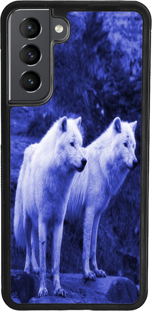 TPU Silikon Hülle für Samsung Galaxy A34 5G Handy Cover Case Schutzhülle Handyhülle Bumper MOTIV 100 Wolf Blau
