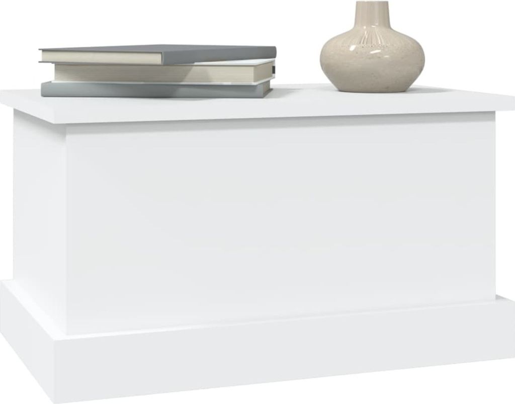 vidaXL Truhe Weiß 50x30x28 cm Holzwerkstoff Produktbild 2