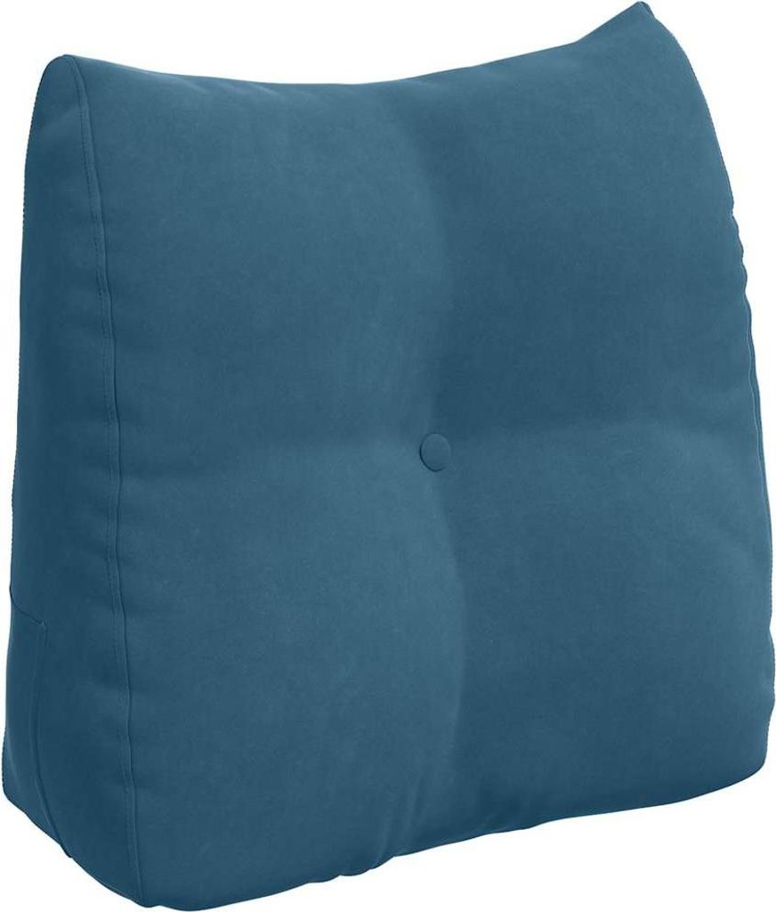 vidaXL Rückenkissen Blau 45 x 24 x 50 cm Samt