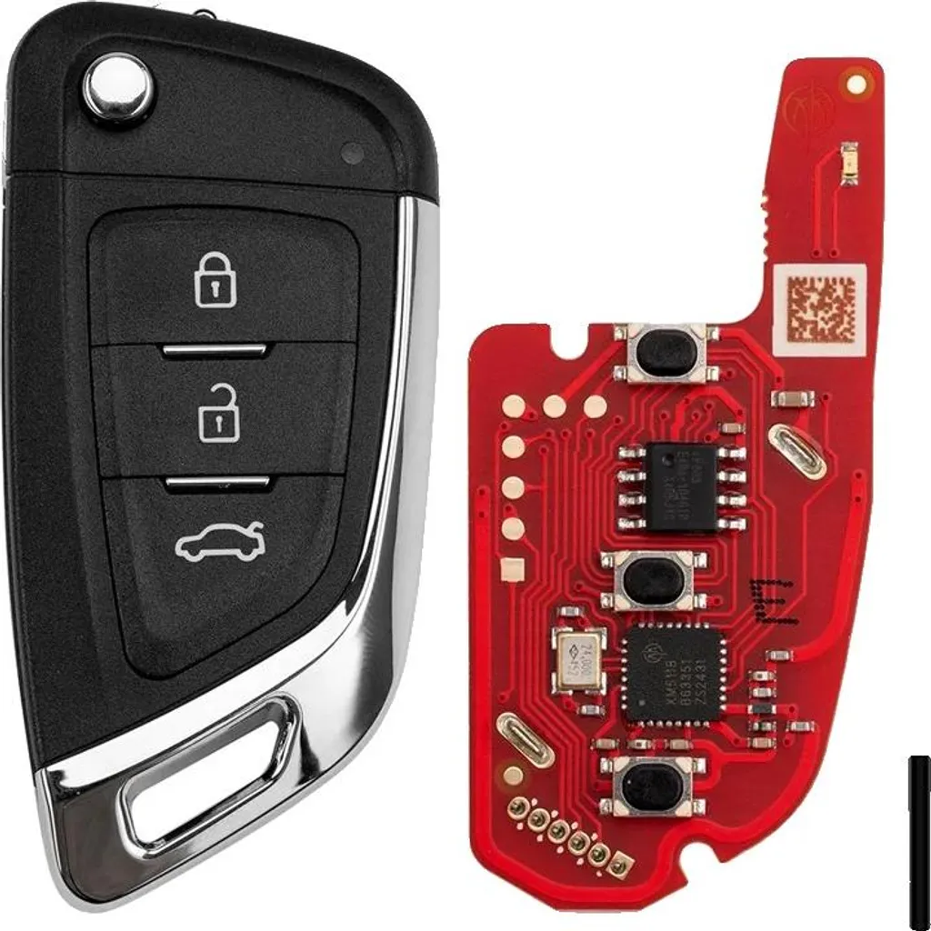 Télécommande 3 boutons avec émetteur XM5118 en plastique haute qualité