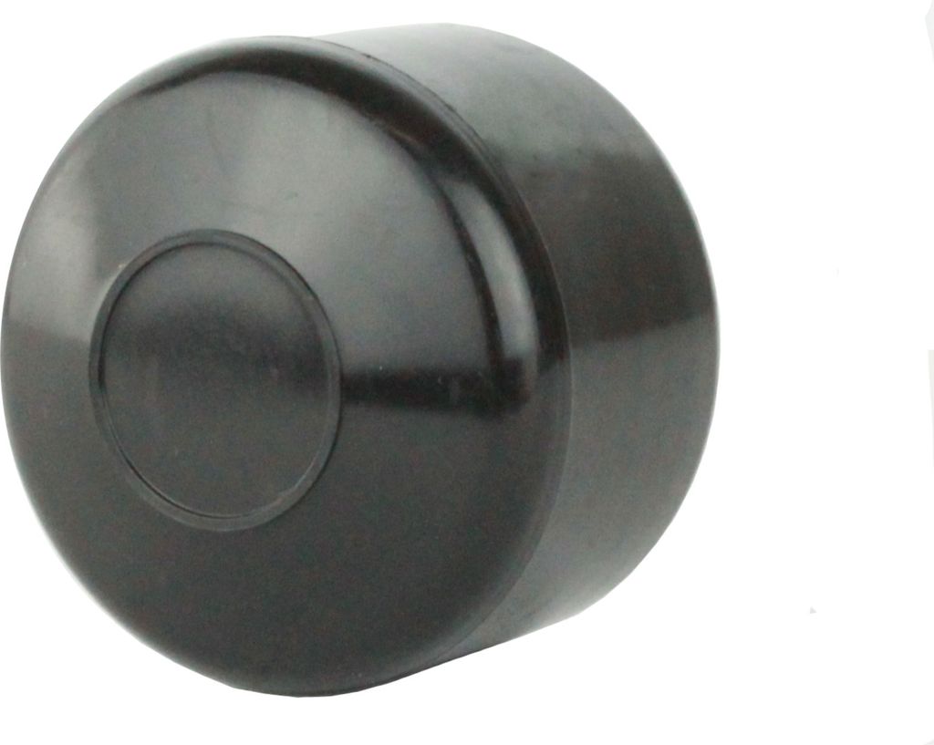 Zaunpfahlkappen Rohrkappen Rundstopfen Pfostenkappen Abdeckkappen Zaunkappen 1 1/4" schwarz (RAL 9005) 5 Stück