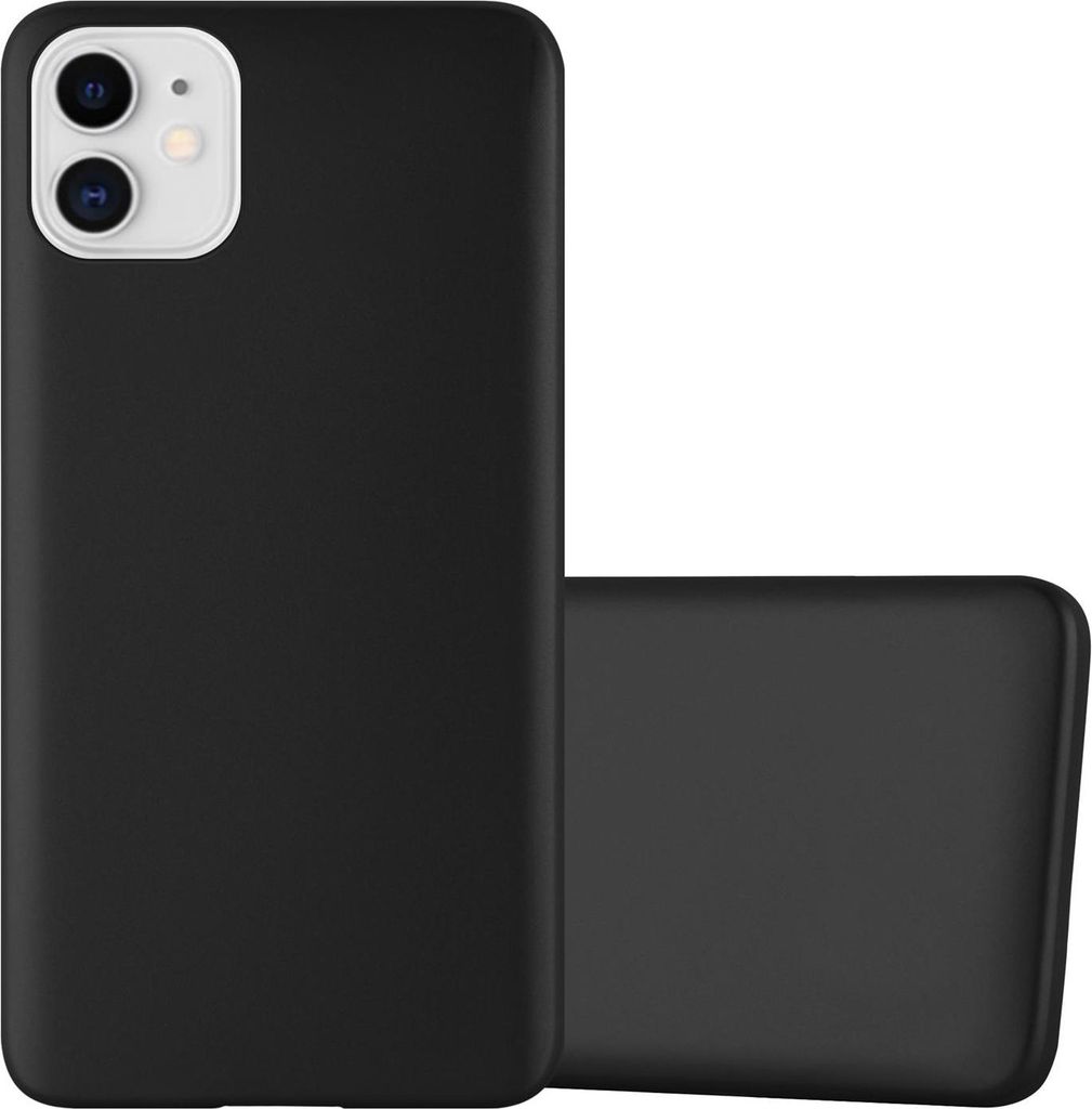 Cadorabo Schutzhülle für Apple iPhone 11 Hülle in Schwarz Handyhülle TPU Silikon Etui Cover Case