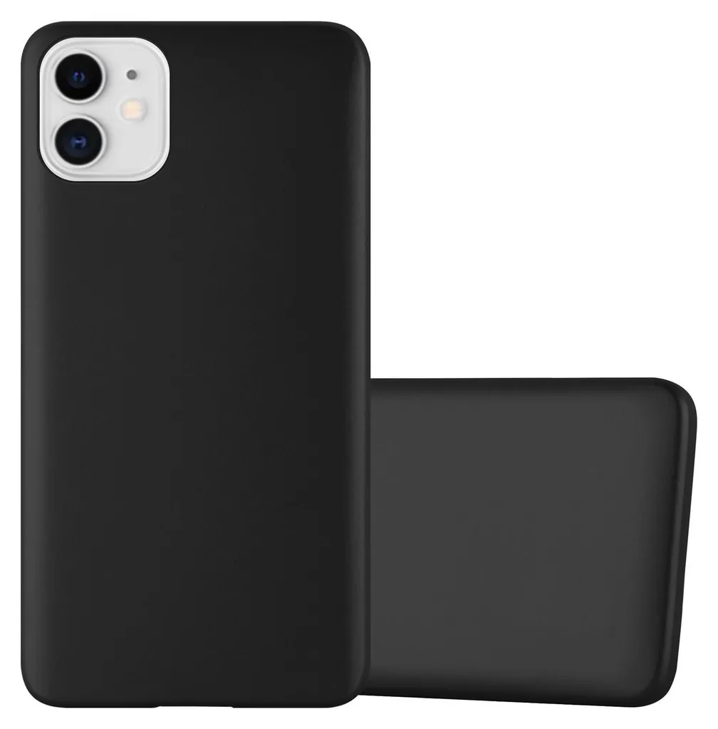 Cadorabo Custodia iPhone 11 - Cover Silicone TPU Nero Protettiva