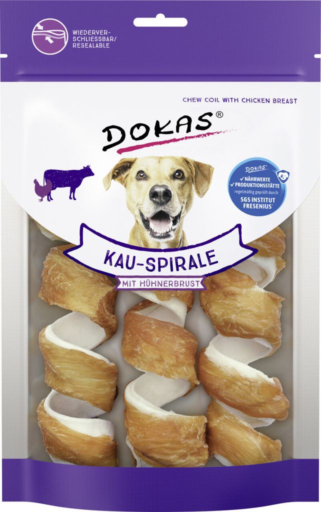Dokas 201356, Leckerli, Hund, Adult, Huhn, 110 g Produktbild 