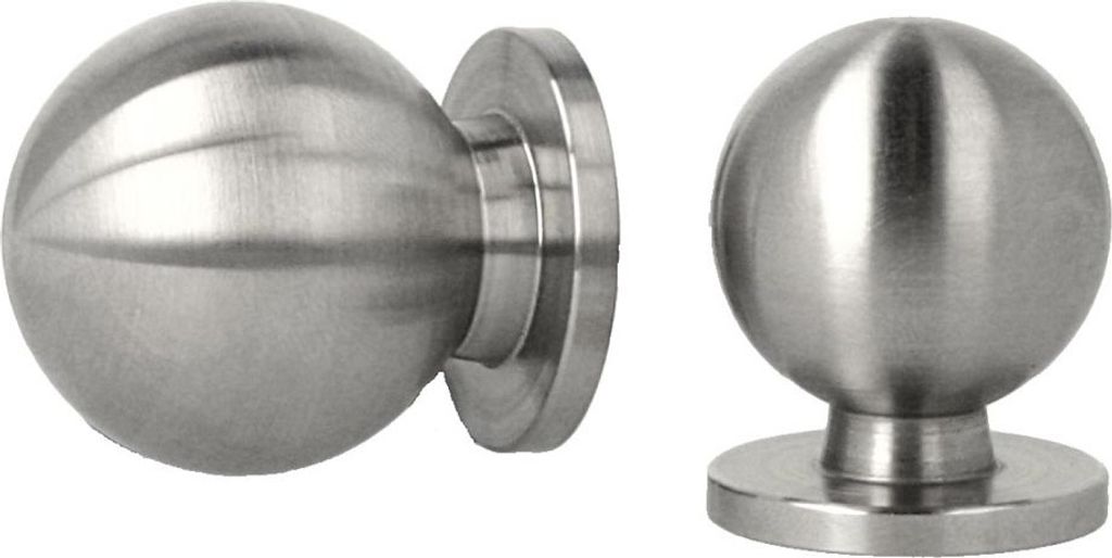 Möbelknopf Schrankknopf Schrankgriff Küchengriff Türgriff echt Edelstahl ø 30mm