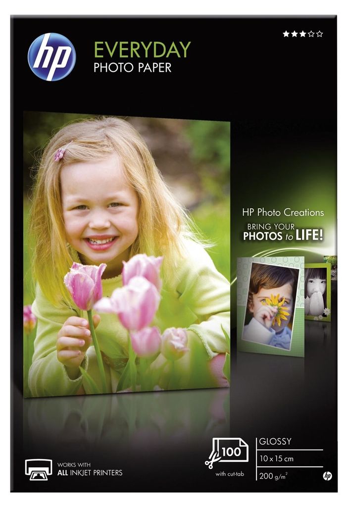 HP Everyday Fotopapier - Für Tintenstrahl - DIN A4 - 210 mm Produktbild 