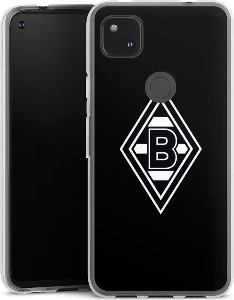 DeinDesign Handyhülle für Google Pixel 4a Silikon Hülle Case Smartphone Schutzhülle Borussia Mönchengladbach Gladbach Wappen