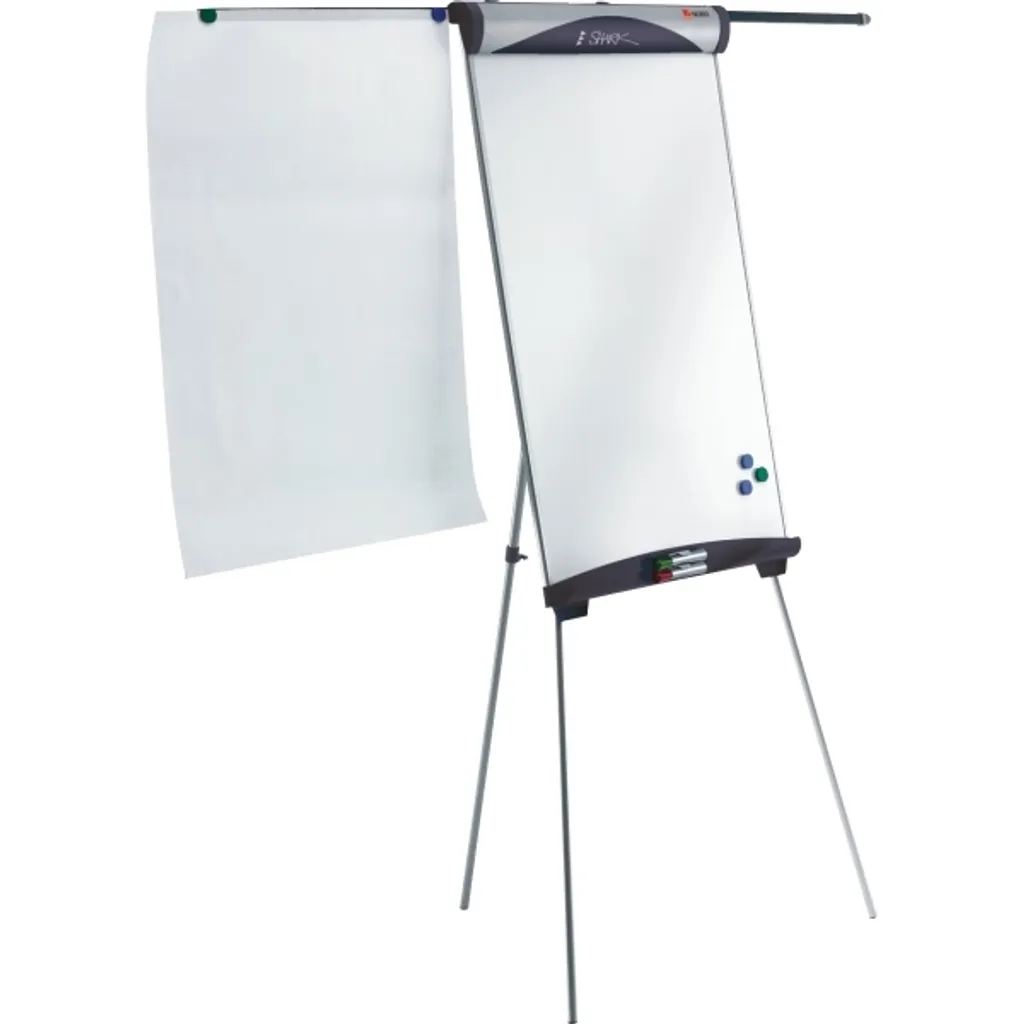 Nobo Flipchart Shark Tableau de Conférence Réglable Argent et Bleu - 10