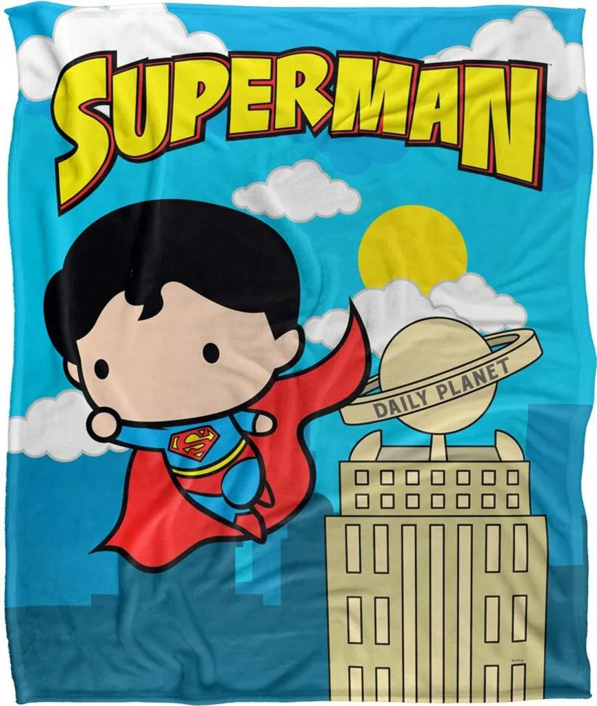 Couverture Superman Chibi TV19041 - Fini le Froid avec ce Plaid Ultra Doux