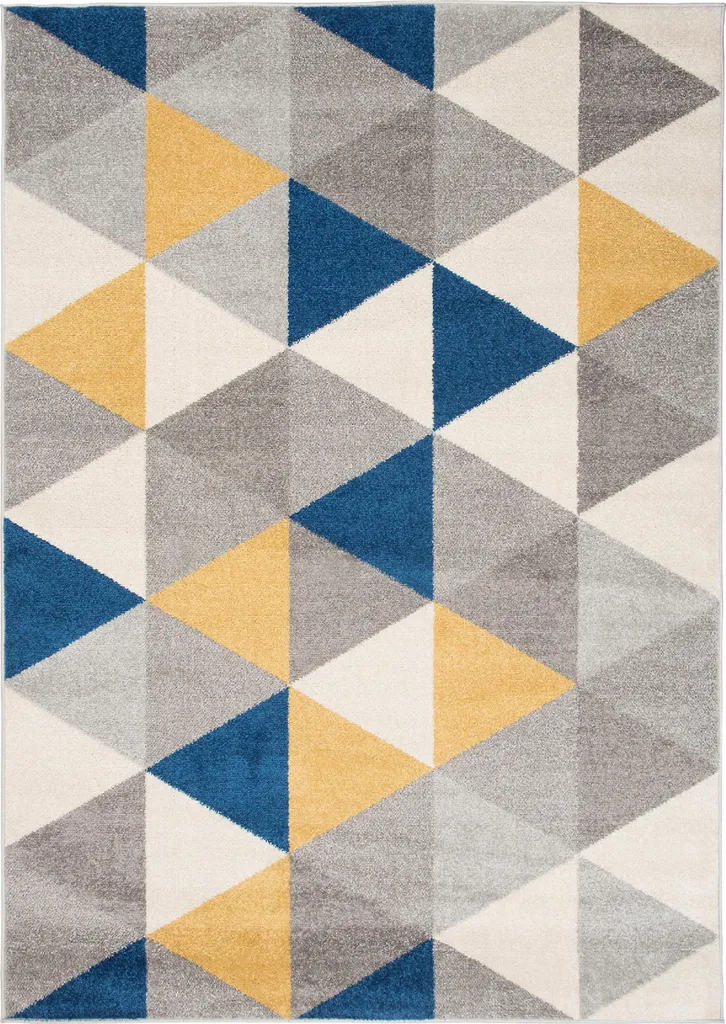 Tapis Hypoallergénique LAZUR ÖKOTEX Bleu 80x150 cm pour Intérieur Sain