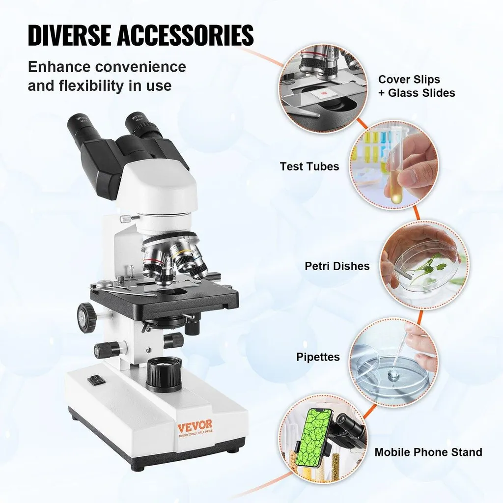 Microscope binoculaire 2500X : image nette et platine mécanique fluide