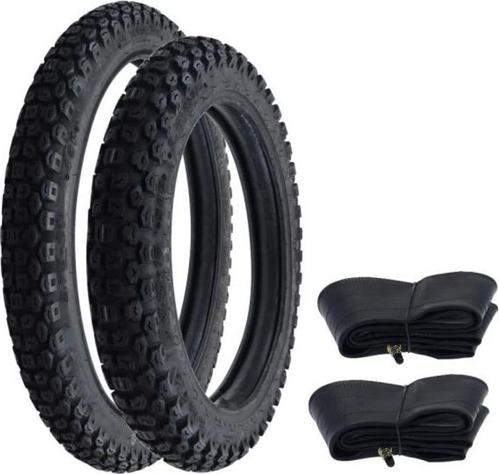 Reifen Set Enduro Motocross Kenda K270 2.75-21 45P TT vorn + Kenda K270 4.10-18 58P TT hinten + Schlauch