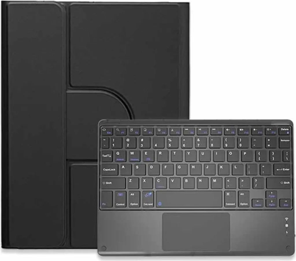 INF Custodia Magnetica Nera con Tastiera Bluetooth per iPad 10.2/10.5