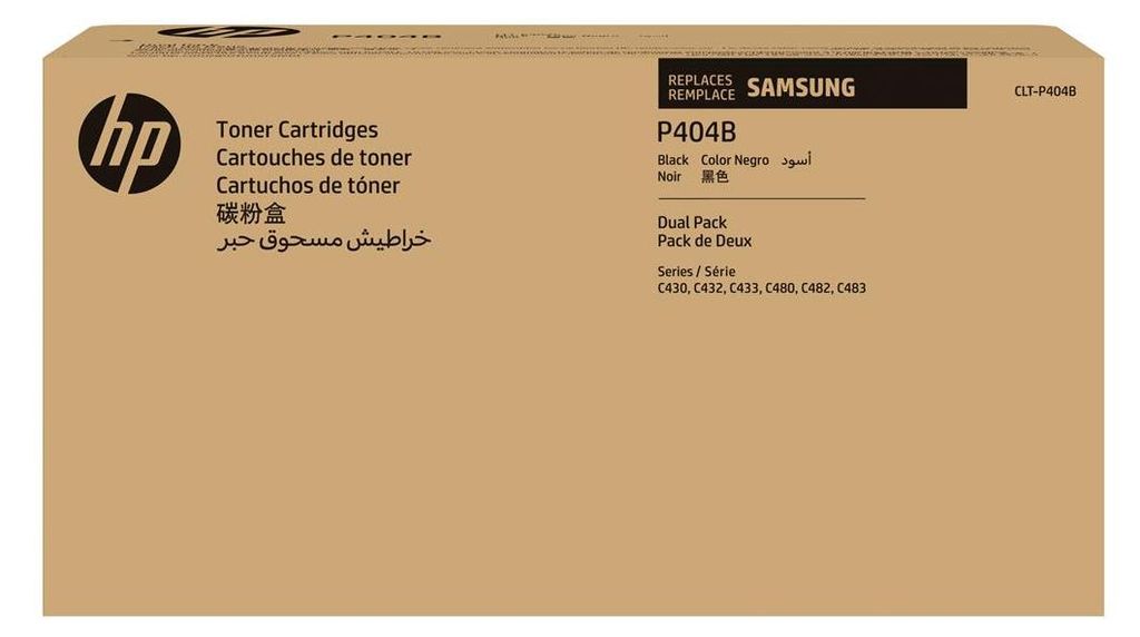 Samsung CLT-P404B 2er-Pack Schwarz Original Tonerkartusche, Produktbild 