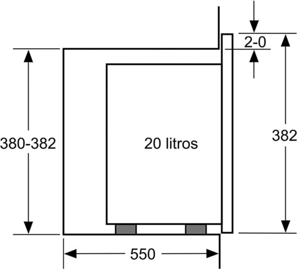Micro-ondes Bosch Tout Intégrable 20L avec Cavité Inox Haute Qualité - 18