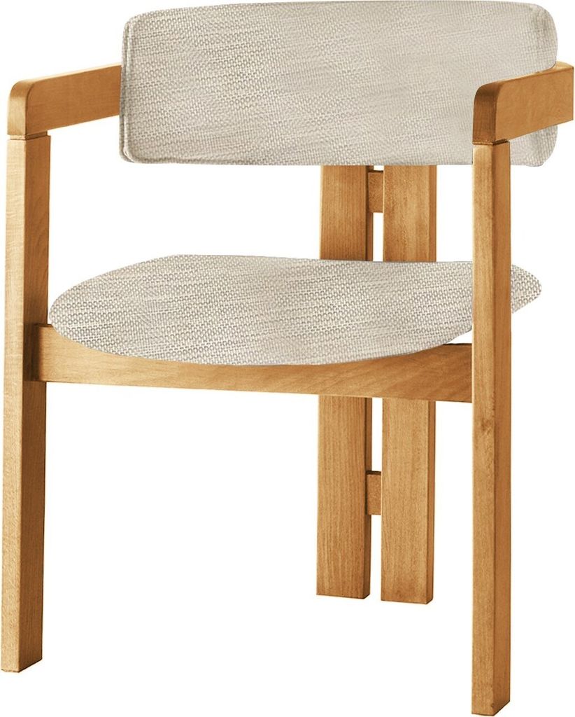 Skye Decor, CO-046, Stuhl, 100 % HOLZ, Hellgrau, 58 x 49 x 76 cm