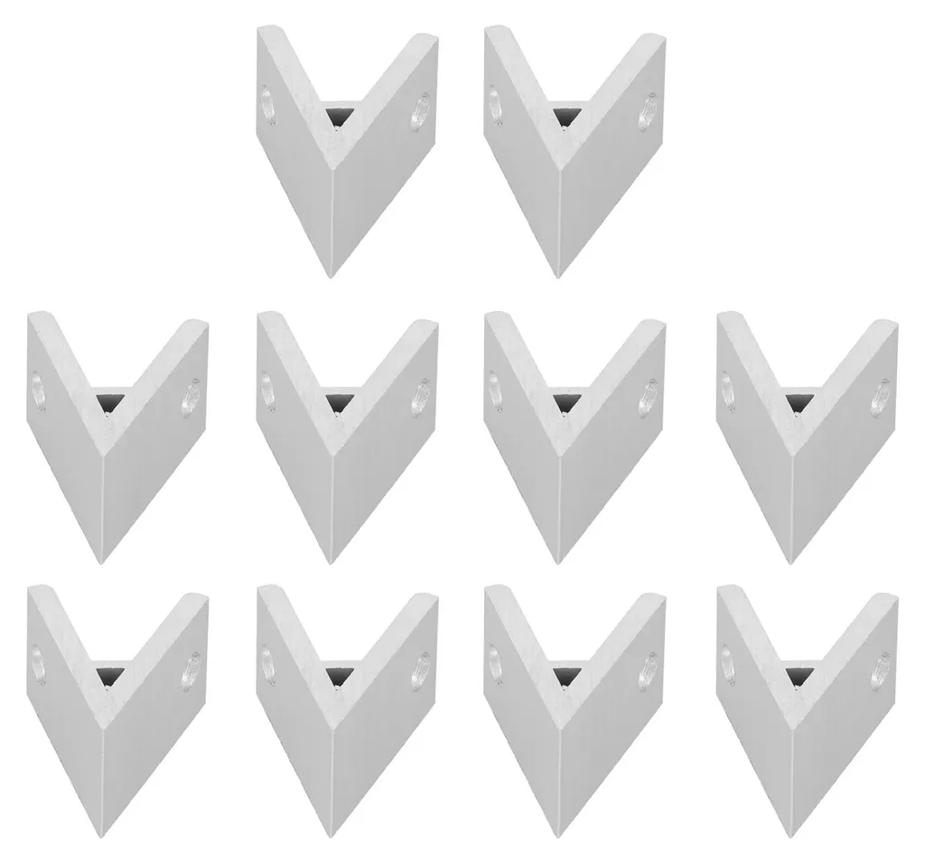 10 Équerres d'angle en aluminium pour profilés 2030404550604040-45° - 8