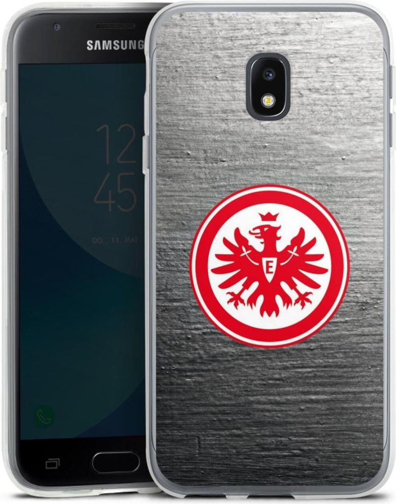 DeinDesign Handyhülle für Samsung Galaxy J3 Duos (2017) Silikon Hülle Case Smartphone Schutzhülle Eintracht Frankfurt Logo SGE