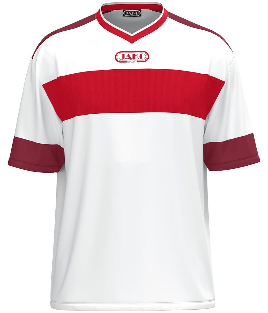 Jako Trikot Club 92 Ka - weiß/rot/maroon, Größe:S