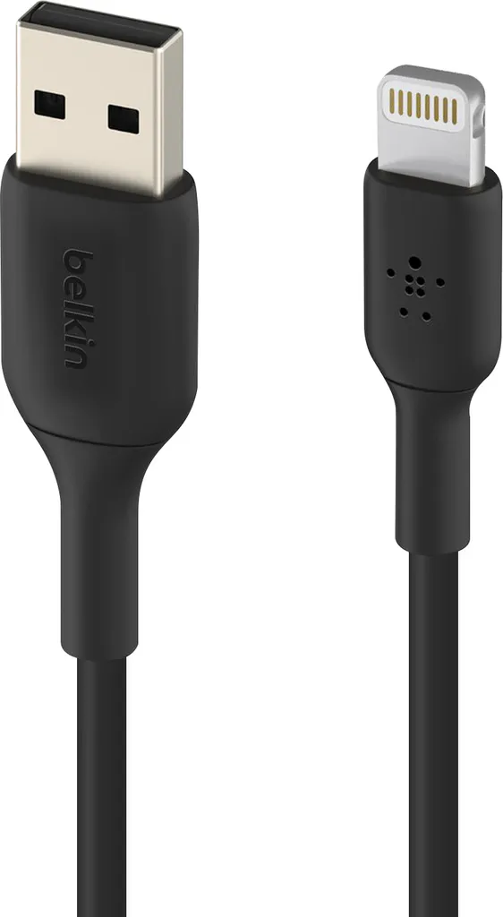 Câble Lightning 1m Belkin robuste blanc USB-A haute performance x2