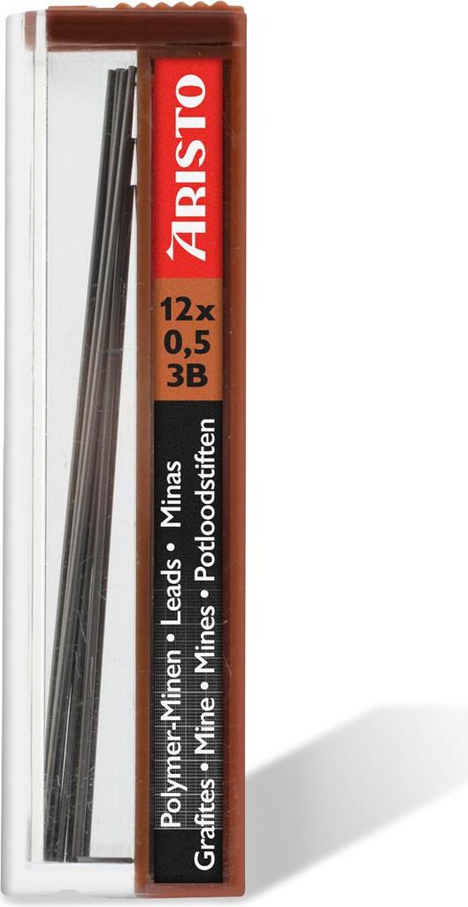 Aristo Feinminen Hi-Polymer 0,5 3B, Dose mit 12 Minen