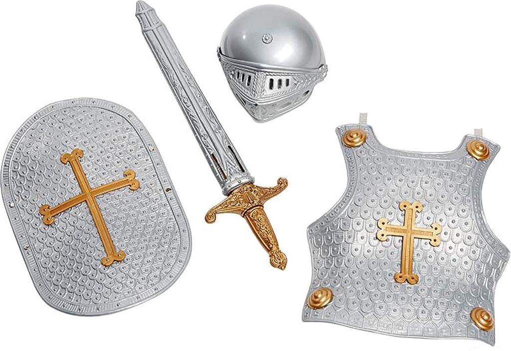 Kinder Ritterrüstung Set (Helm, Schwert, Schild & Produktbild 