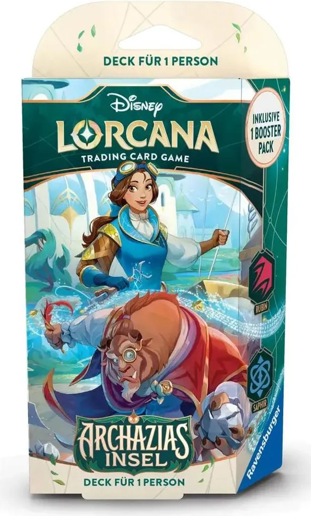 Disney Lorcana Deck de Départ - Pack Rubis Saphir Allemand pour TCG